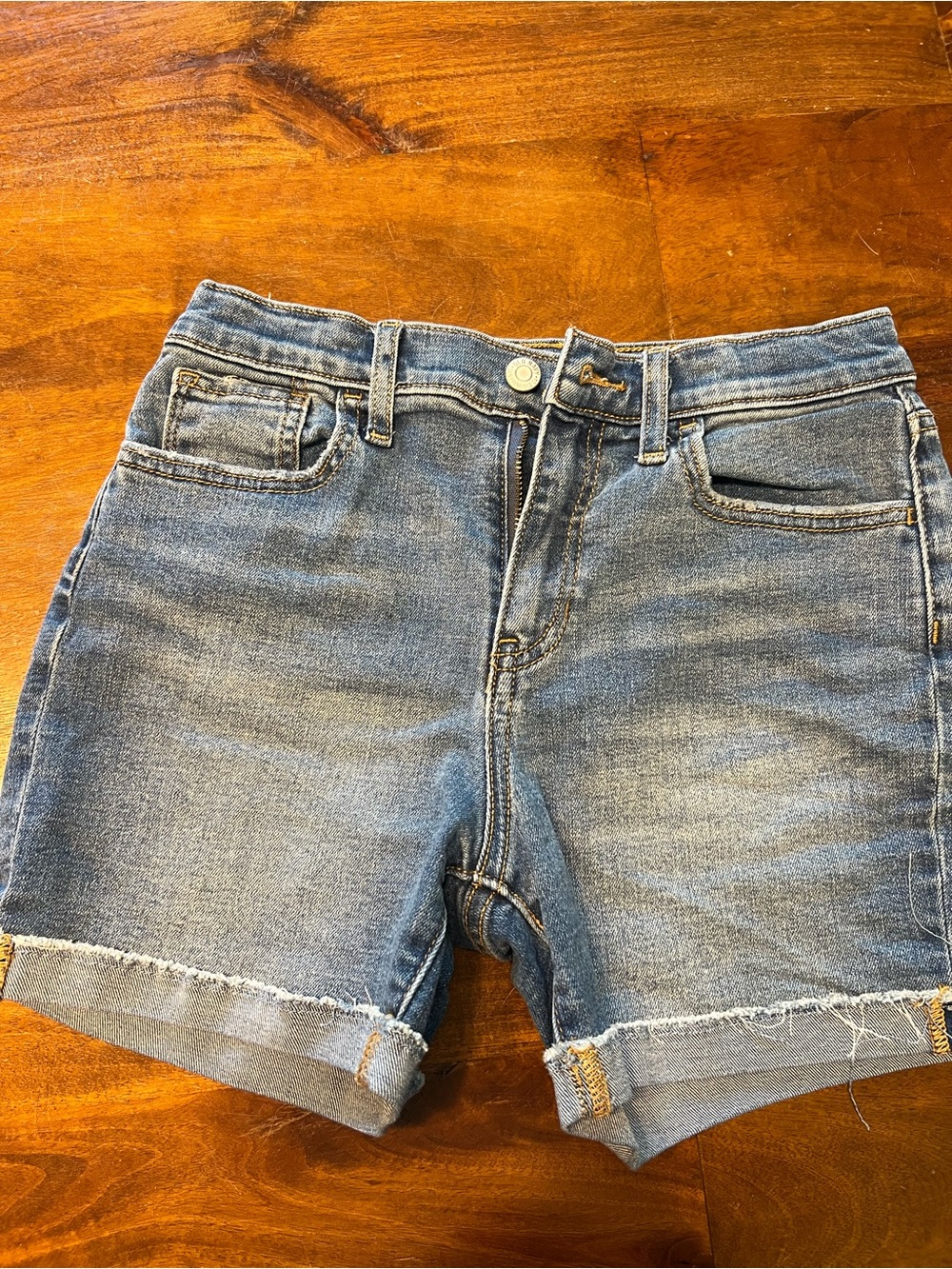 Classic Blue Denim Kids Shorts Size 14